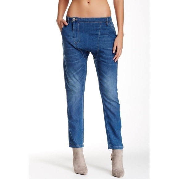 Etienne Marcel Blue Roll Up Pants Jeans 26 - Picture 1 of 6